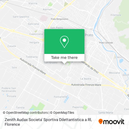 Zenith Audax Societa' Sportiva Dilettantistica a Rl map