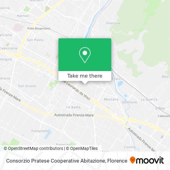 Consorzio Pratese Cooperative Abitazione map