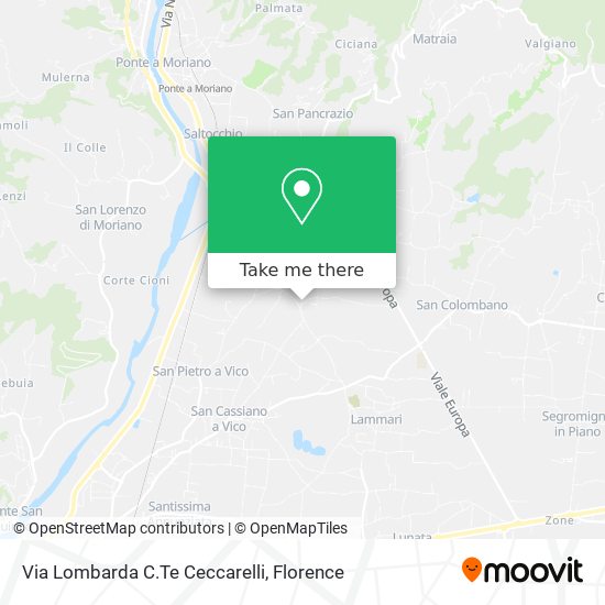 Via Lombarda C.Te Ceccarelli map