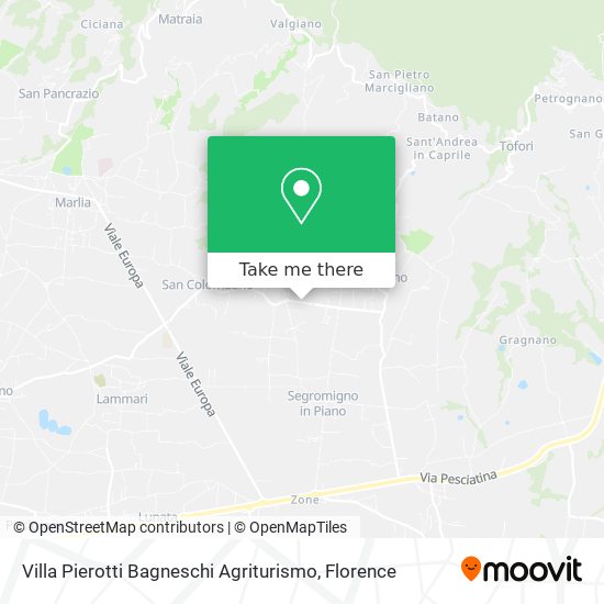 Villa Pierotti Bagneschi Agriturismo map