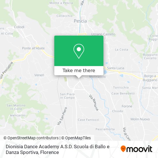 Dionisia Dance Academy A.S.D. Scuola di Ballo e Danza Sportiva map