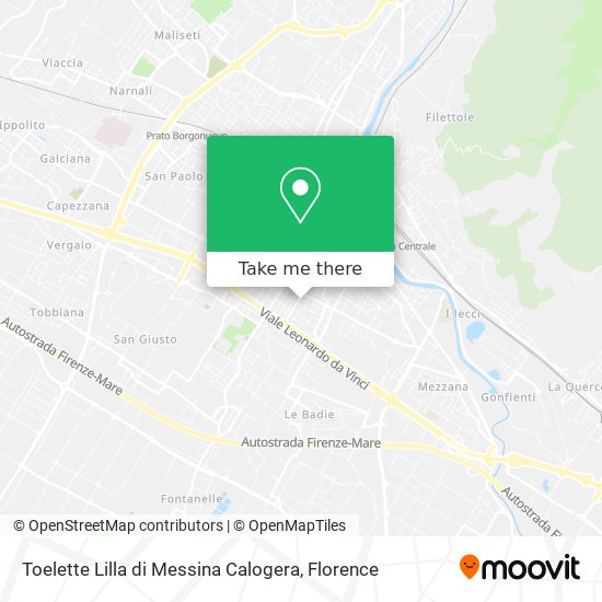 Toelette Lilla di Messina Calogera map