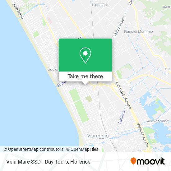 Vela Mare SSD - Day Tours map