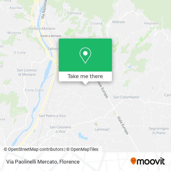 Via Paolinelli Mercato map