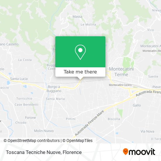 Toscana Tecniche Nuove map