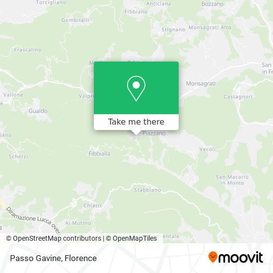 Passo Gavine map