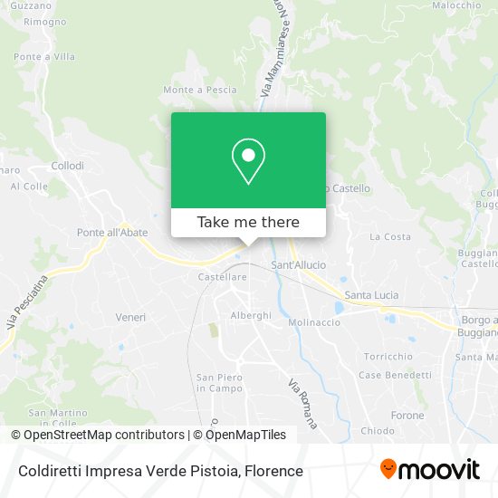 Coldiretti Impresa Verde Pistoia map