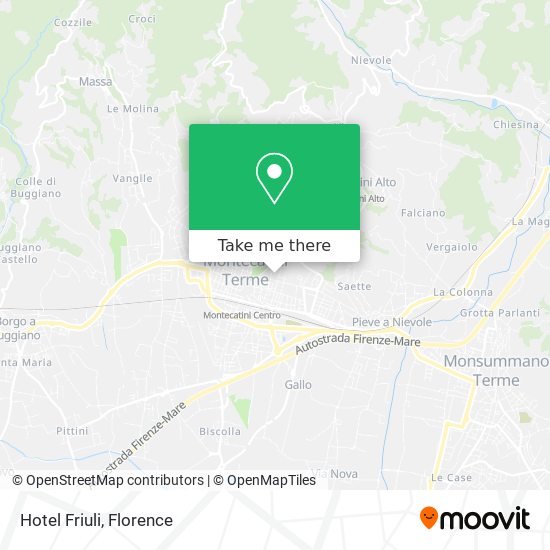 Hotel Friuli map