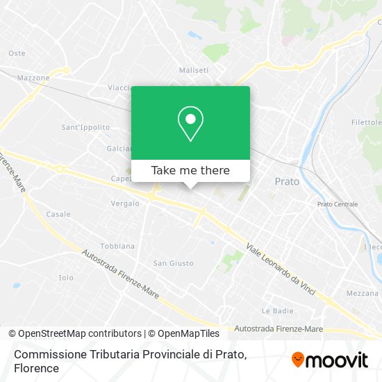 Commissione Tributaria Provinciale di Prato map