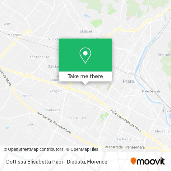 Dott.ssa Elisabetta Papi - Dietista map