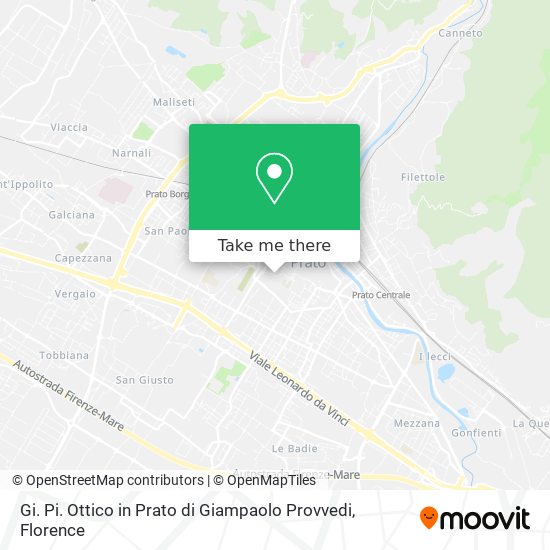 Gi. Pi. Ottico in Prato di Giampaolo Provvedi map