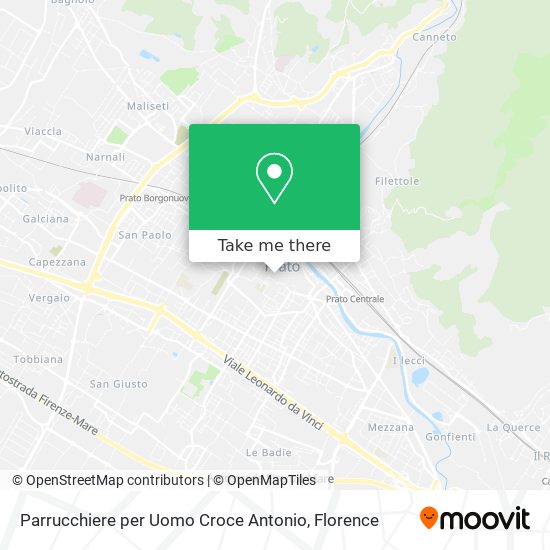 Parrucchiere per Uomo Croce Antonio map