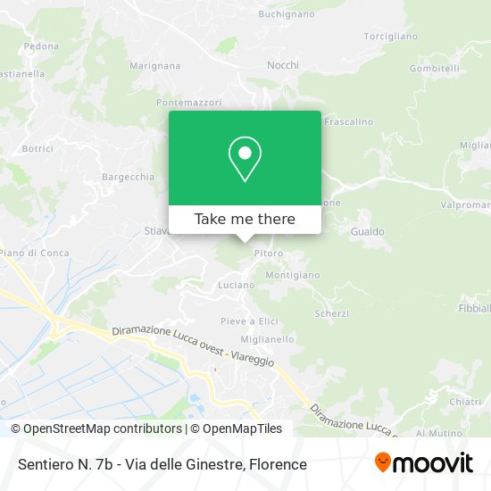 Sentiero N. 7b - Via delle Ginestre map