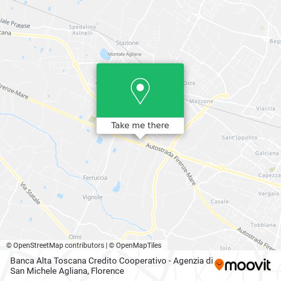 Banca Alta Toscana Credito Cooperativo - Agenzia di San Michele Agliana map