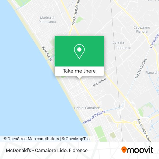 McDonald's - Camaiore Lido map