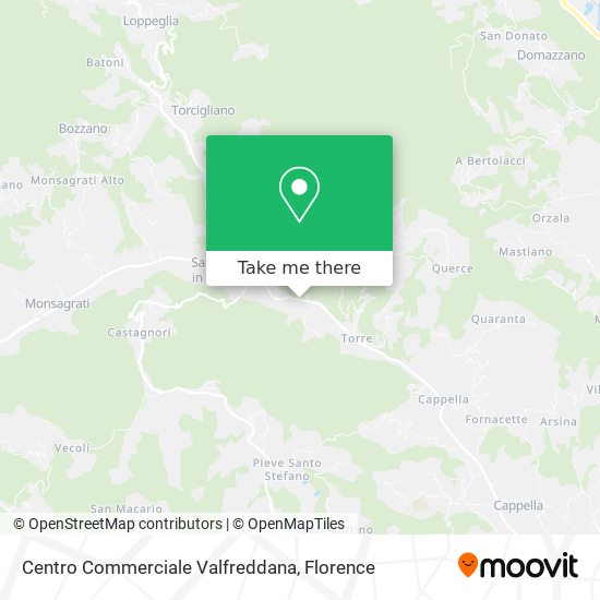 Centro Commerciale Valfreddana map