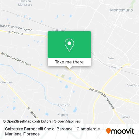 Calzature Baroncelli Snc di Baroncelli Giampiero e Marilena map