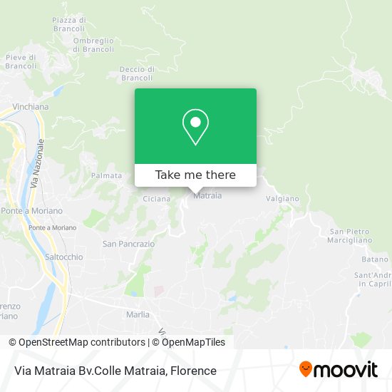 Via Matraia Bv.Colle Matraia map
