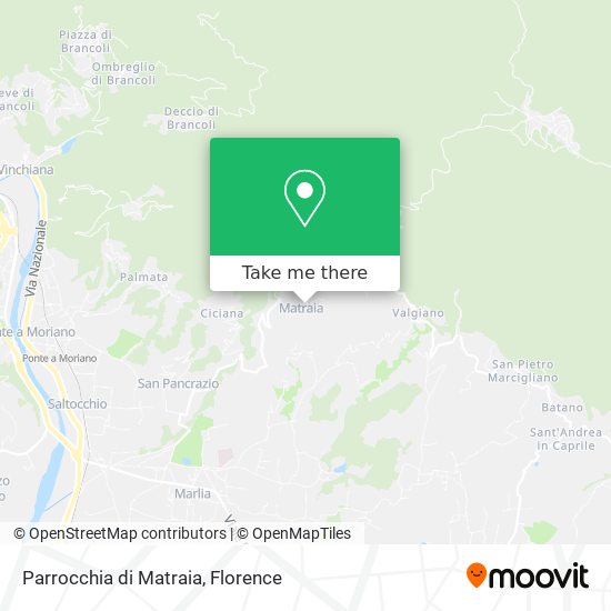 Parrocchia di Matraia map