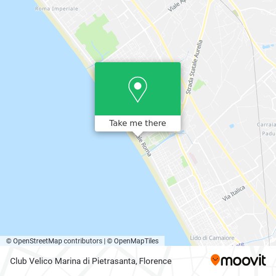 Club Velico Marina di Pietrasanta map