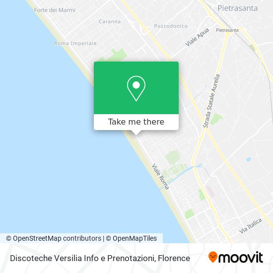 Discoteche Versilia Info e Prenotazioni map