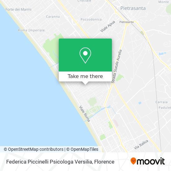 Federica Piccinelli Psicologa Versilia map