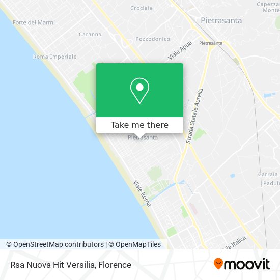 Rsa Nuova Hit Versilia map