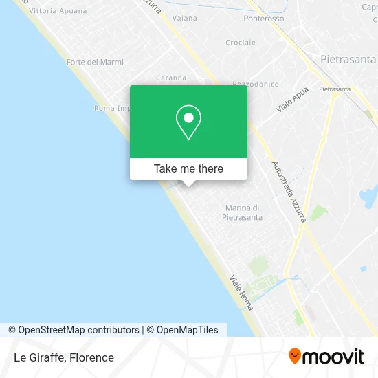 Le Giraffe map