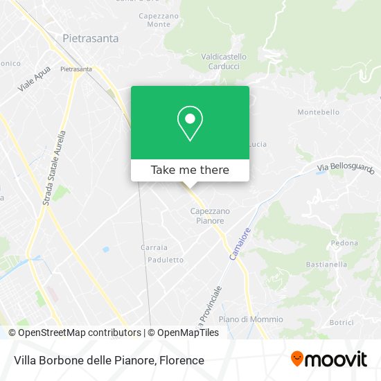 Villa Borbone delle Pianore map
