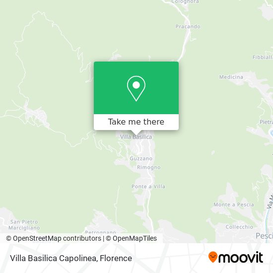 Villa Basilica Capolinea map