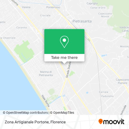 Zona Artigianale Portone map