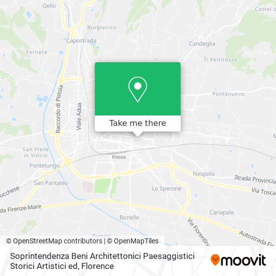 Soprintendenza Beni Architettonici Paesaggistici Storici Artistici ed map