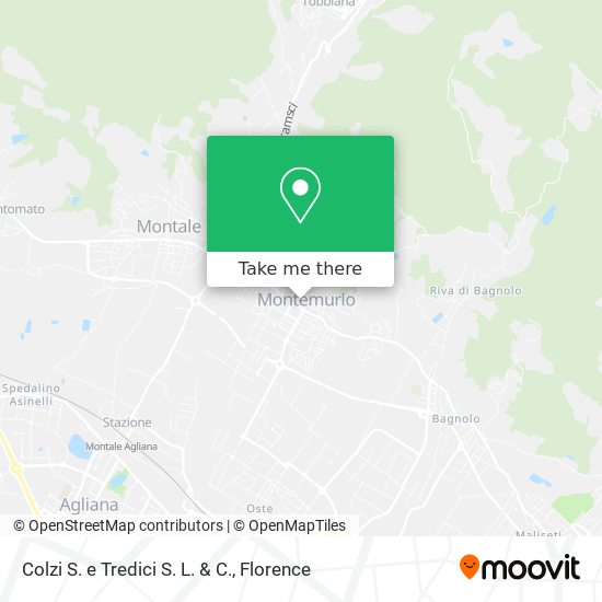 Colzi S. e Tredici S. L. & C. map