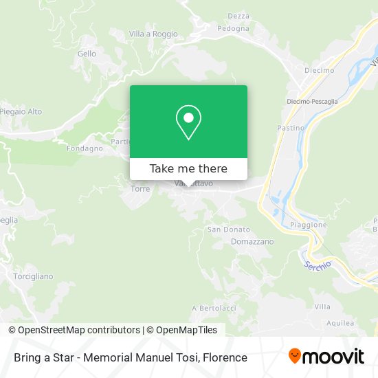 Bring a Star - Memorial Manuel Tosi map