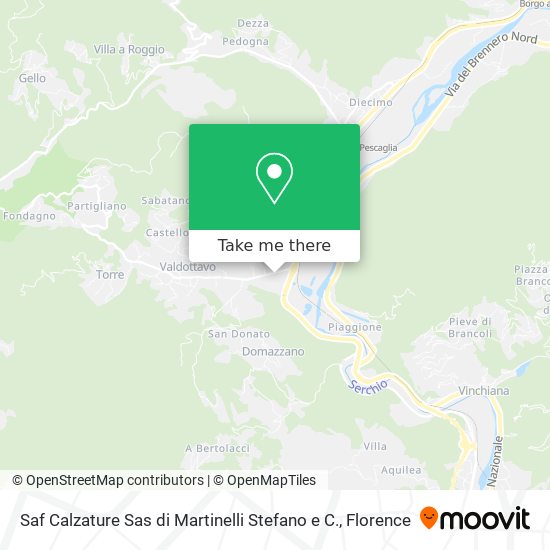 Saf Calzature Sas di Martinelli Stefano e C. map