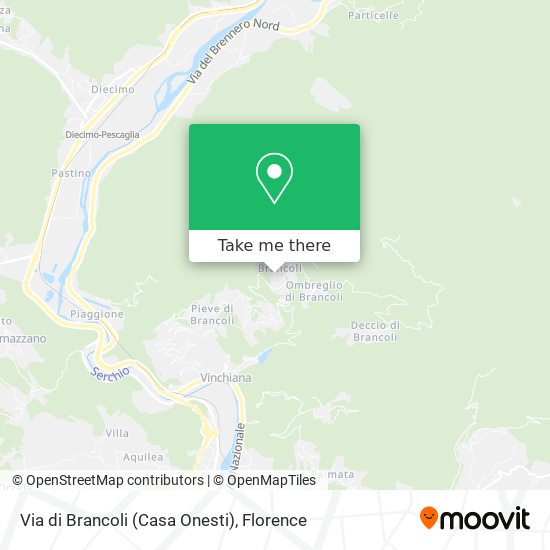 Via di Brancoli (Casa Onesti) map