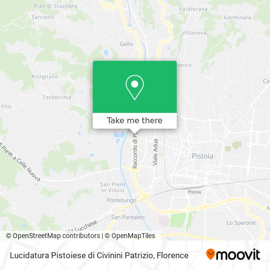 Lucidatura Pistoiese di Civinini Patrizio map