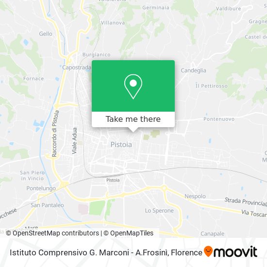 Istituto Comprensivo G. Marconi - A.Frosinì map