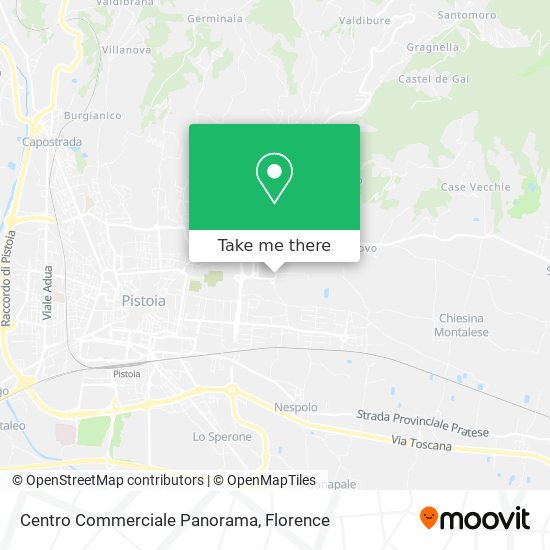 Centro Commerciale Panorama map