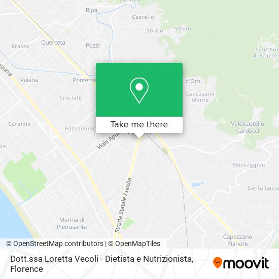 Dott.ssa Loretta Vecoli - Dietista e Nutrizionista map
