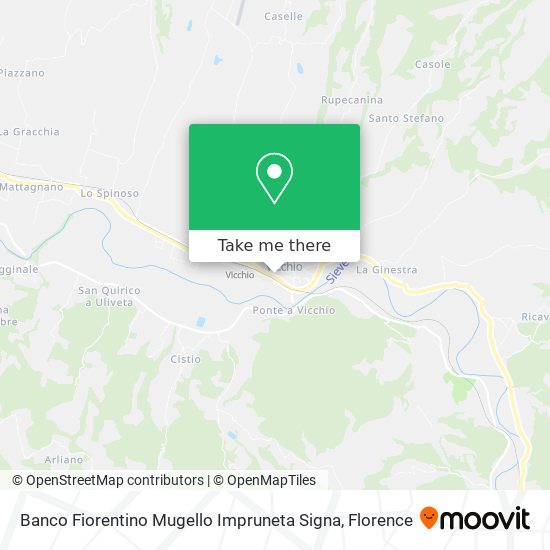 Banco Fiorentino Mugello Impruneta Signa map