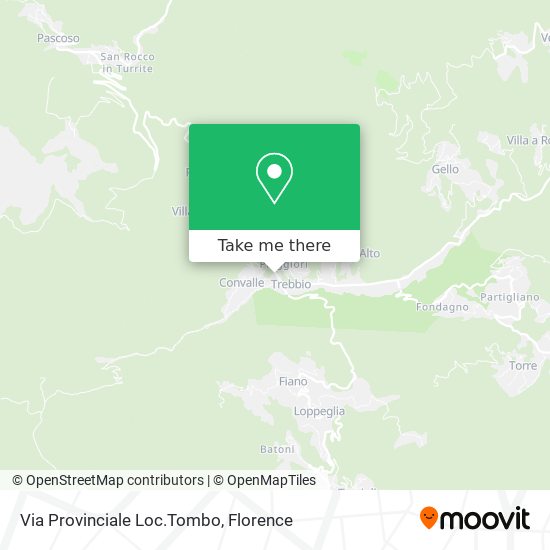 Via Provinciale Loc.Tombo map