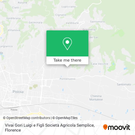 Vivai Gori Luigi e Figli Società Agricola Semplice map