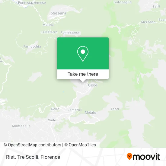 Restaurant Tre Scolli map