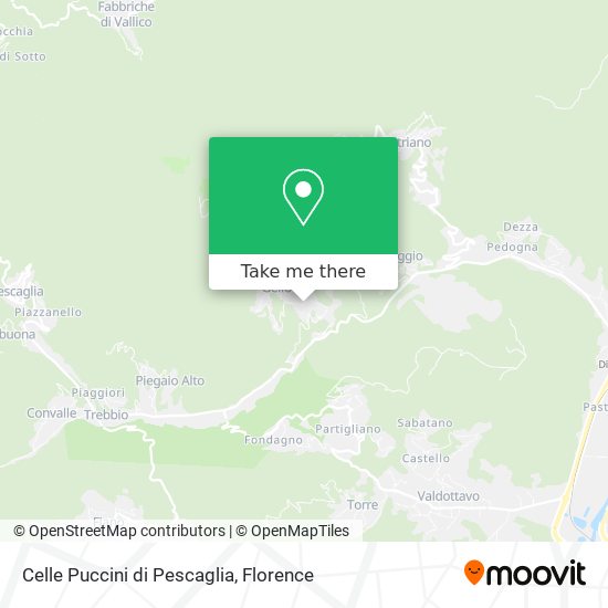 Celle Puccini di Pescaglia map