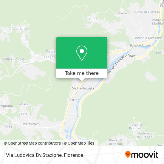 Via Ludovica Bv.Stazione map