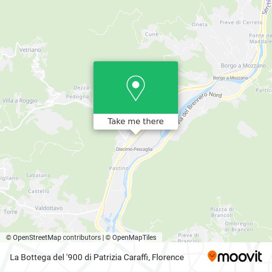 La Bottega del '900 di Patrizia Caraffi map