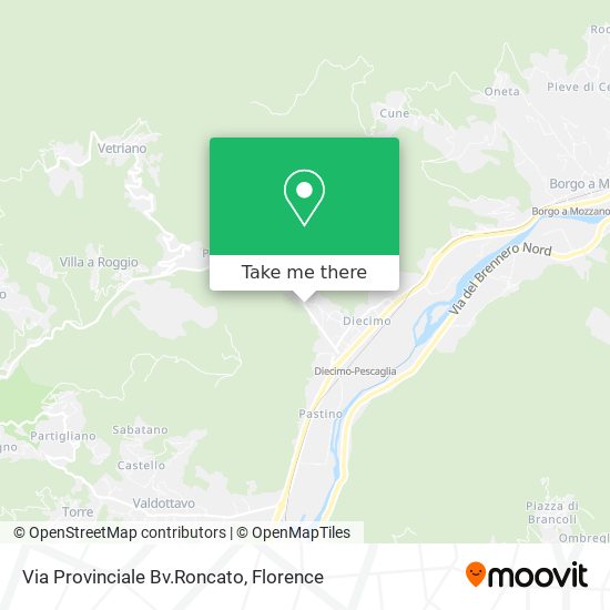 Via Provinciale Bv.Roncato map