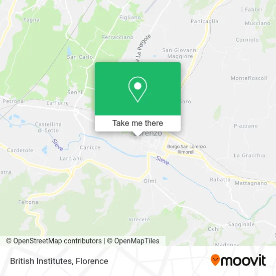 British Institutes map