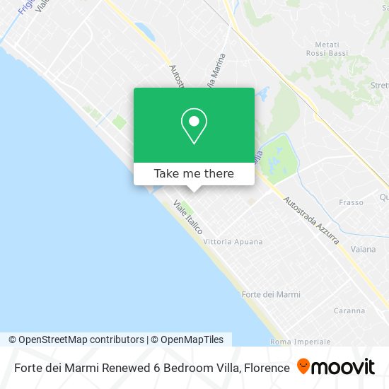 Forte dei Marmi Renewed 6 Bedroom Villa map
